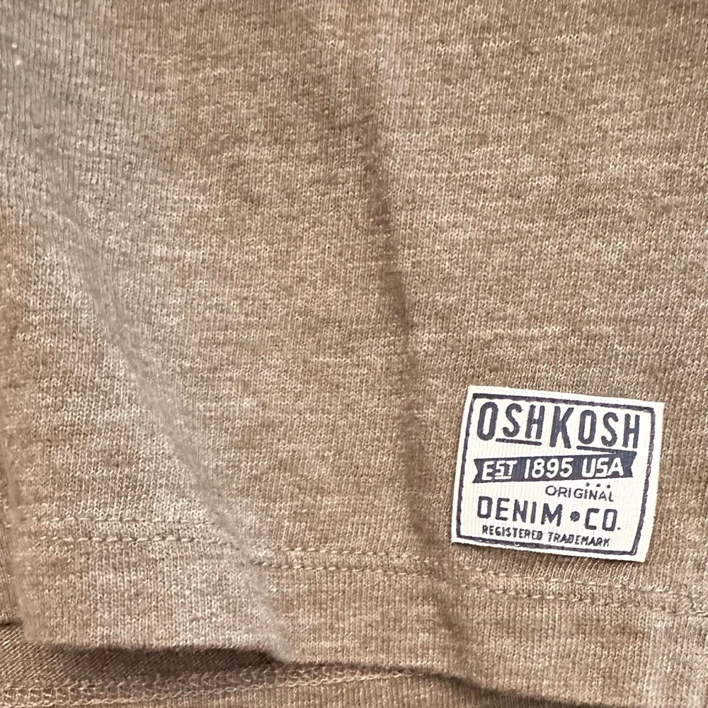 KIDS Osh Kosh B’Gosh Olive Green Long Sleeve Henley Shirt - SIZE 5